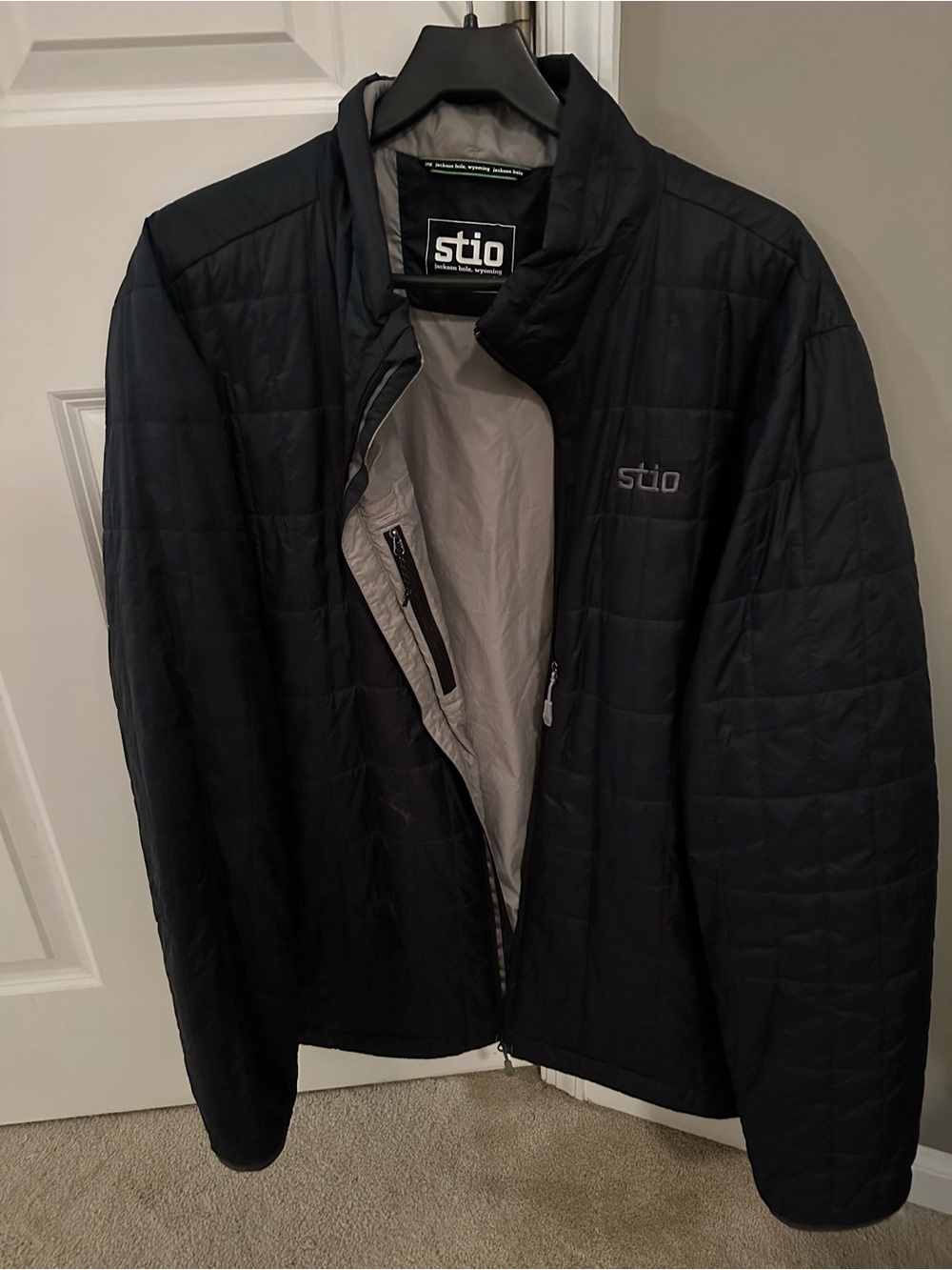 Stio Men’s Black Quilted Insulated Puffer Jacket Size XXL